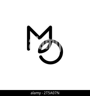 MO logo, MO Monogram, Initial MO Logo, Letter MO logo, Icon, Vector Stock Vector