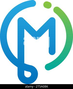 Mi logo, Mi Monogram, Initial Mi Logo, Letter Mi logo, Icon, Vector Stock Vector