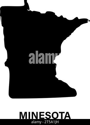 Minneapolis Minnesota map with American national flag illustration ...