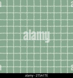 Pastel tablecloth gingham Vector Seamless Pattern. hand drawn doodle checker background. Cottagecore Garden design. Homestead Farmhouse Summer Graphic Stock Vector