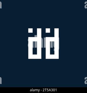 DD initial monogram logo with geometric style design ideas Stock Vector