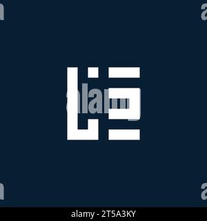 LS initial monogram logo with geometric style design ideas Stock Vector