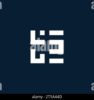 TS initial monogram logo with geometric style design ideas Stock Vector