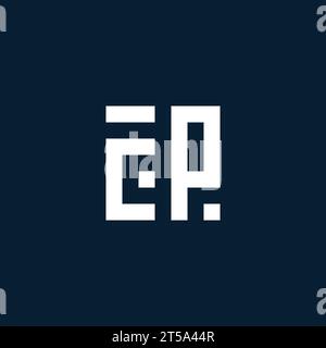 CP initial monogram logo with geometric style design ideas Stock Vector