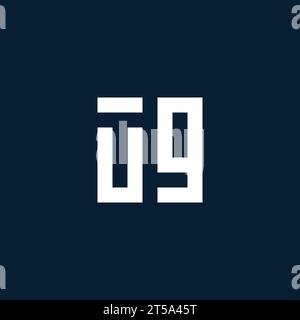 UG initial monogram logo with geometric style design ideas Stock Vector