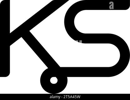 KS logo, KS Monogram, Initial KS Logo, Letter KS logo, Icon, Vector Stock Vector