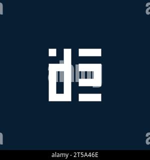 DS initial monogram logo with geometric style design ideas Stock Vector