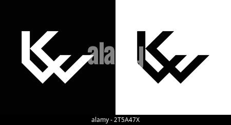 KW logo, KW Monogram, Initial KW Logo, Letter KW logo, Icon, Vector Stock Vector