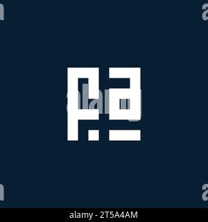 FA initial monogram logo with geometric style design ideas Stock Vector