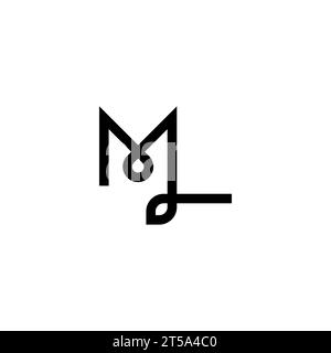 ML logo, ML Monogram, Initial ML Logo, Letter ML logo, Icon, Vector Stock Vector