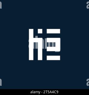 HS initial monogram logo with geometric style design ideas Stock Vector