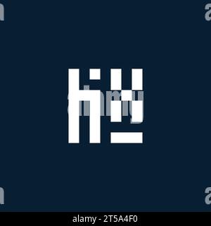 HX initial monogram logo with geometric style design ideas Stock Vector