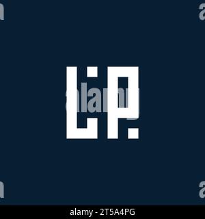 LP initial monogram logo with geometric style design ideas Stock Vector