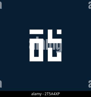 OT initial monogram logo with geometric style design ideas Stock Vector