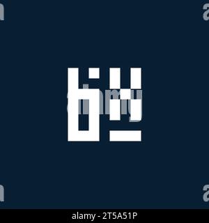 BX initial monogram logo with geometric style design ideas Stock Vector