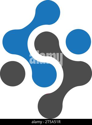 SS letter logo design vector template Stock Vector