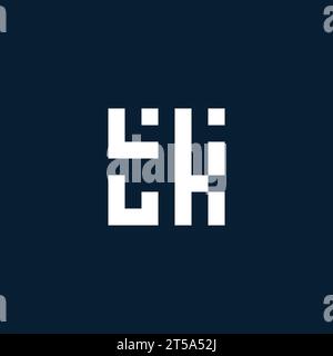 TK initial monogram logo with geometric style design ideas Stock Vector