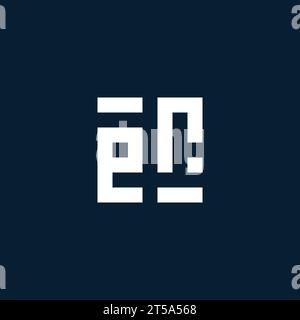 ER initial monogram logo with geometric style design ideas Stock Vector