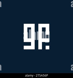 GF initial monogram logo with geometric style design ideas Stock Vector