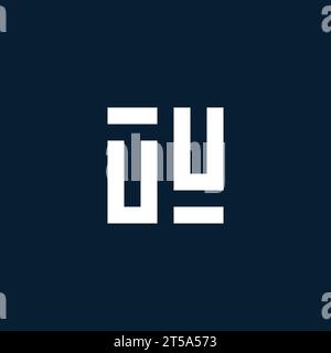 UU initial monogram logo with geometric style design ideas Stock Vector