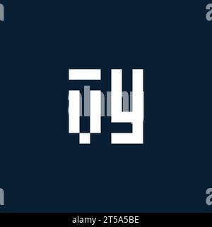 VY initial monogram logo with geometric style design ideas Stock Vector