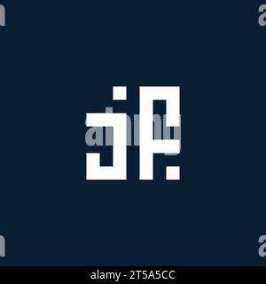 JF initial monogram logo with geometric style design ideas Stock Vector