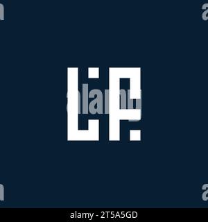 LF initial monogram logo with geometric style design ideas Stock Vector