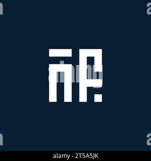 NF initial monogram logo with geometric style design ideas Stock Vector