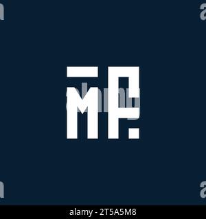 MF initial monogram logo with geometric style design ideas Stock Vector