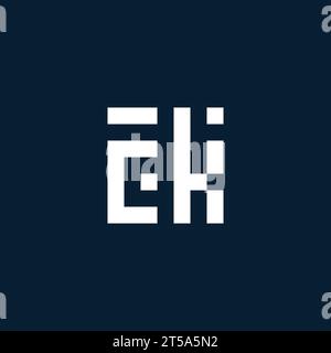 CK initial monogram logo with geometric style design ideas Stock Vector