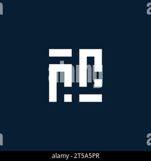 RR initial monogram logo with geometric style design ideas Stock Vector