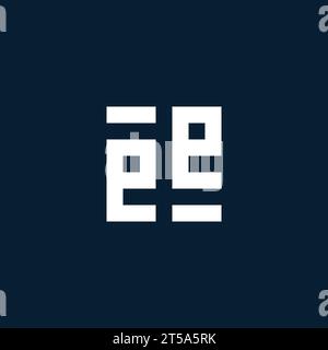 EE initial monogram logo with geometric style design ideas Stock Vector