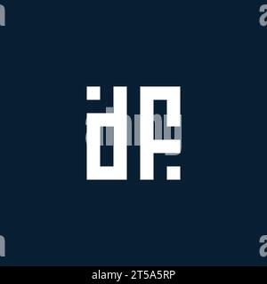 DF initial monogram logo with geometric style design ideas Stock Vector