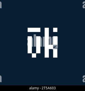 VK initial monogram logo with geometric style design ideas Stock Vector