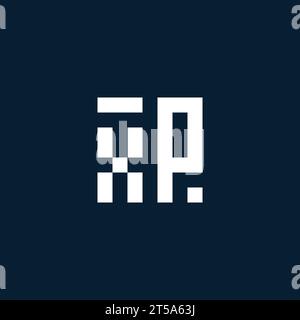 XP initial monogram logo with geometric style design ideas Stock Vector
