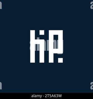 HP initial monogram logo with geometric style design ideas Stock Vector