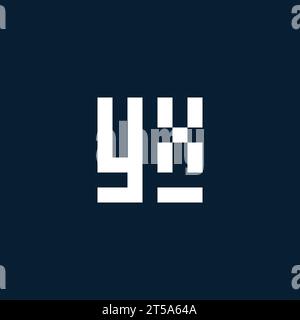 YX initial monogram logo with geometric style design ideas Stock Vector