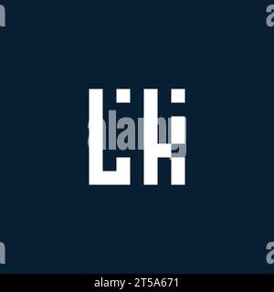 LK initial monogram logo with geometric style design ideas Stock Vector