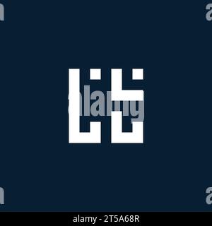 LT initial monogram logo with geometric style design ideas Stock Vector