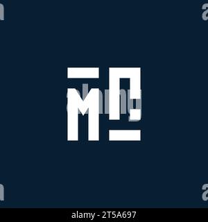 MR initial monogram logo with geometric style design ideas Stock Vector