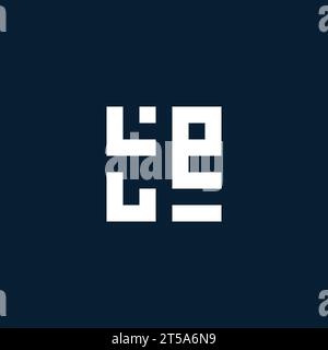 TE initial monogram logo with geometric style design ideas Stock Vector