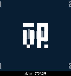 VP initial monogram logo with geometric style design ideas Stock Vector
