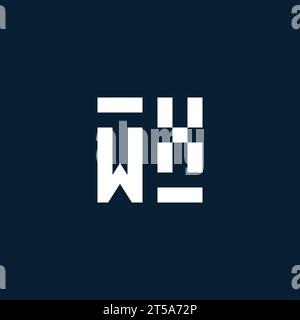 WX initial monogram logo with geometric style design ideas Stock Vector