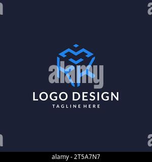 KK logo hexagon designs, best monogram initial logo with hexagonal shape design ideas inspiration Stock Vector