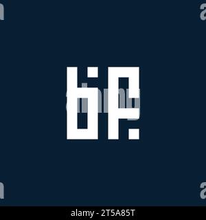 BF initial monogram logo with geometric style design ideas Stock Vector