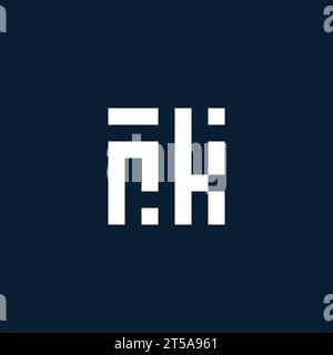 RK initial monogram logo with geometric style design ideas Stock Vector