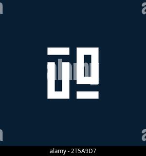 UO initial monogram logo with geometric style design ideas Stock Vector