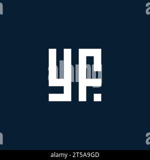 YF initial monogram logo with geometric style design ideas Stock Vector