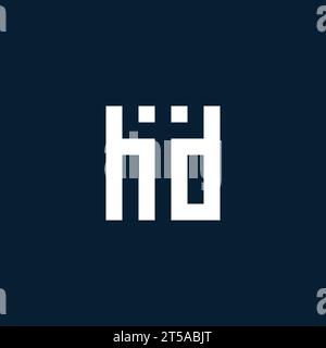 HD initial monogram logo with geometric style design ideas Stock Vector