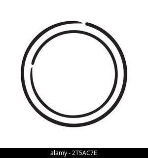 circle load icon element logo Stock Vector